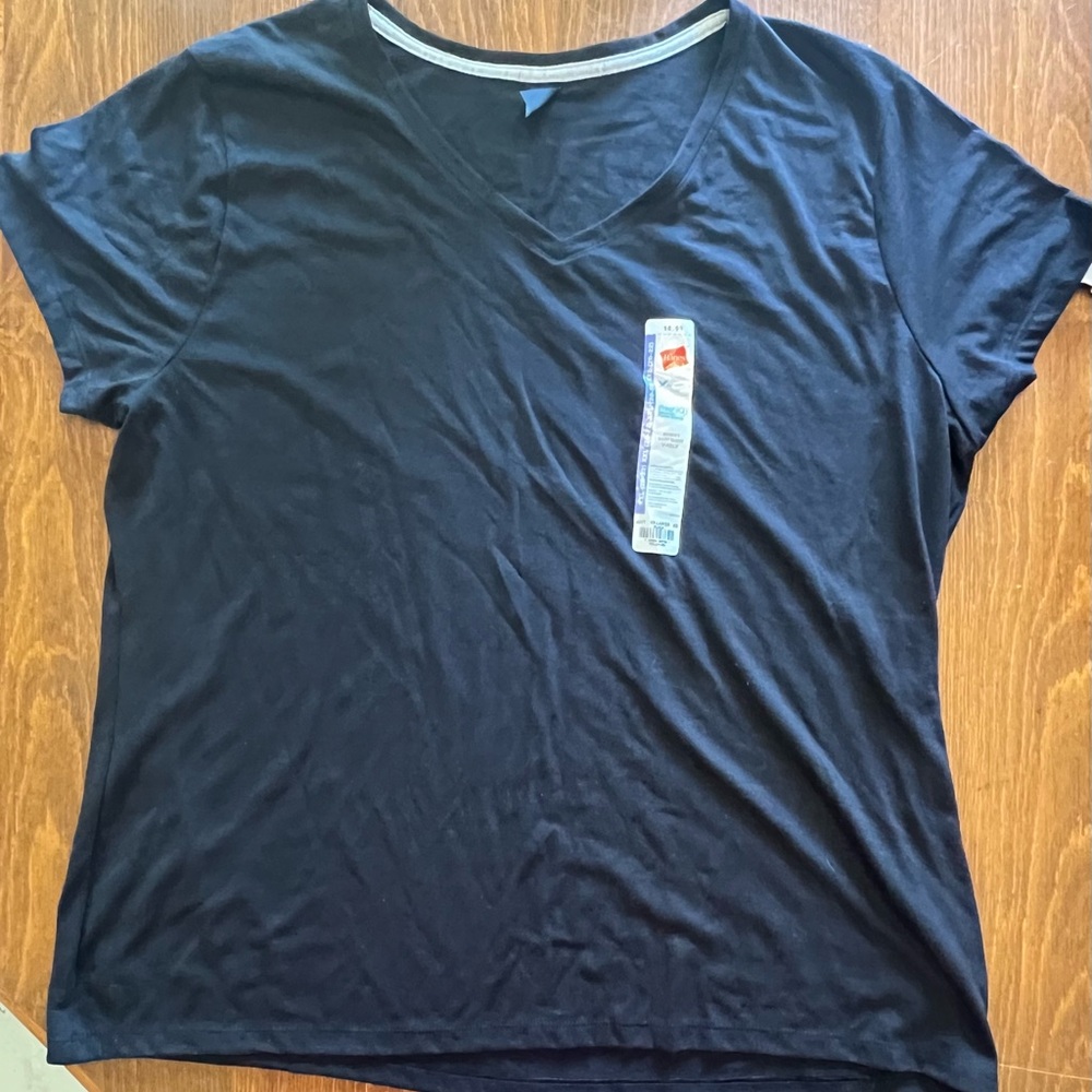 Hanes X-Temp T-Shirts - Black & Purple